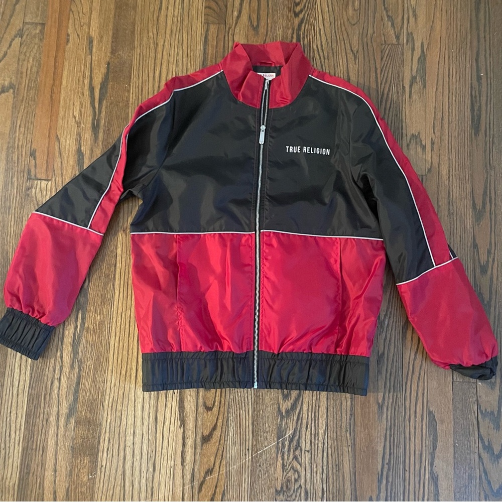 True Religion Red and Black Jacket size Medium